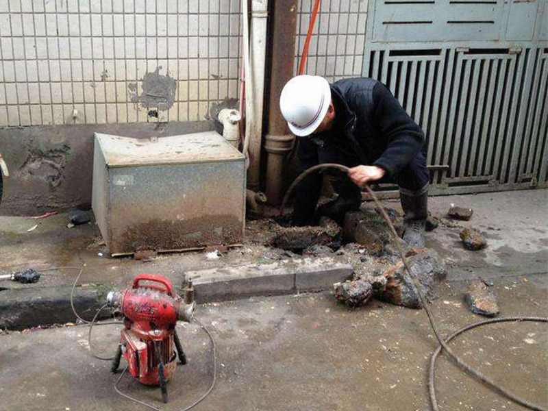 龙山疏通下水道-洗菜池疏通